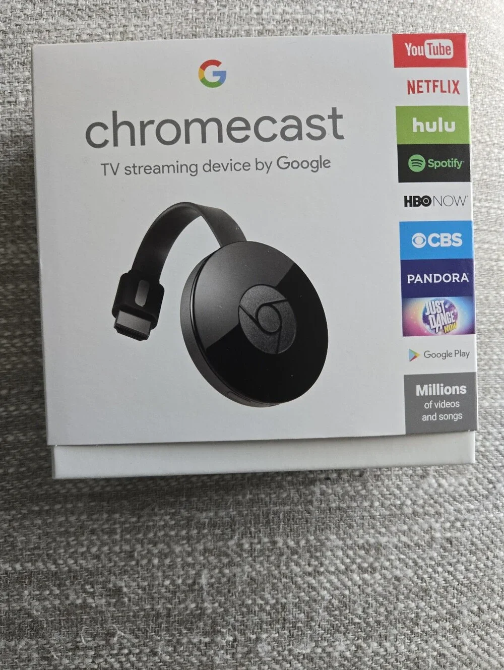 google White Accessory Box with Barcode Label